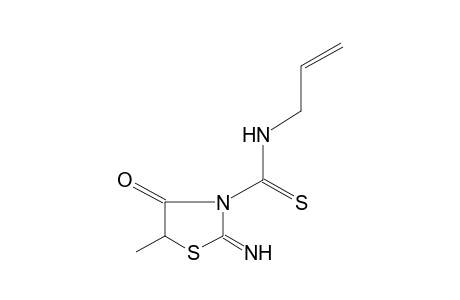 N-allyl-2-imino-5-methyl-4-oxothio-3-thiazolidinecarboxamide