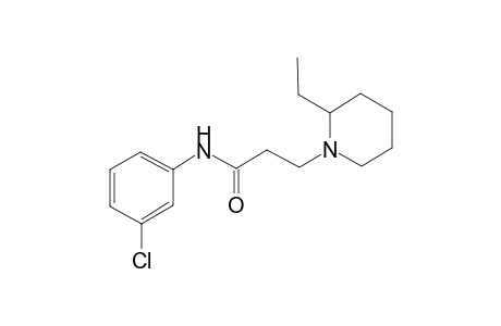 Propanamide, 3-(2-ethylpiperid-1yl)-N-(3-chlorophenyl)-