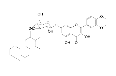 3',4'-di-O-Methylquercitin-7-O-[(4",13''')-2"'.6"',10"',14"'-tetramethylhexadec-13"'-ol-14"'-enyl]-.beta.-glucopyranoside