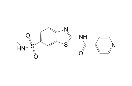 Isonicotinamide, N-(6-methylsulfamoylbenzothiazol-2-yl)-