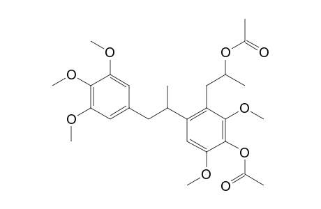2-[4-ACETOXY-3,5-DIMETHOXY-2-(2-ACETOXY-N-PROPYL)-PHENYL]-1-(3,4,5-TRIMETHOXYPHENYL)-PROPANE