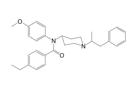 N-4-Methoxyphenyl-N-[1-(1-phenylpropan-2-yl)piperidin-4-yl]-4-ethylbenzamide