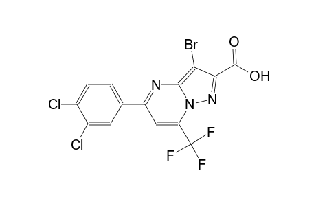 3-bromo-5-(3,4-dichlorophenyl)-7-(trifluoromethyl)pyrazolo[1,5-a]pyrimidine-2-carboxylic acid