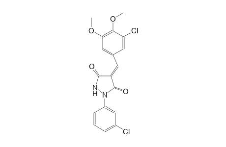 3,5-pyrazolidinedione, 4-[(3-chloro-4,5-dimethoxyphenyl)methylene]-1-(3-chlorophenyl)-, (4E)-
