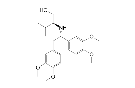 (2S)-2-[[(1S)-1,2-bis(3,4-dimethoxyphenyl)ethyl]amino]-3-methyl-butan-1-ol