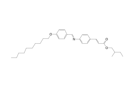 2-Methylbutyl (2E)-3-[4-(((E)-[4-(decyloxy)phenyl]methylidene)amino)phenyl]-2-propenoate