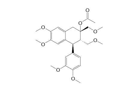 (6S,7S,8S)-6,7-Bis(methoxymethyl)-6-acetyloxy-2,3-dimethoxy-8-(3,4-dimethoxyphenyl)-5,6,7,8-tetrahydronaphthalene