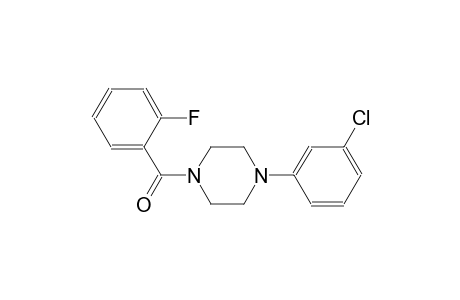 1-(3-chlorophenyl)-4-(2-fluorobenzoyl)piperazine