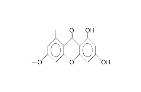 9H-Xanthen-9-one, 1,3-dihydroxy-6-methoxy-8-methyl-