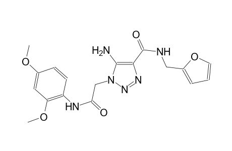 5-amino-1-[2-(2,4-dimethoxyanilino)-2-oxoethyl]-N-(2-furylmethyl)-1H-1,2,3-triazole-4-carboxamide