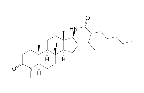 17.beta.-[(N-Amyl)butyramido]-4-methyl-4-aza-5.alpha.-androstan-3-one