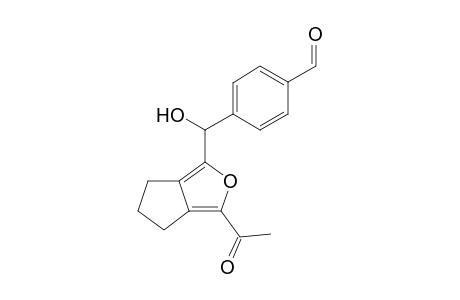 1-Acetyl-3-[hydroxy(4-formylphenyl)methyl]-4,5-cyclopentenofuran