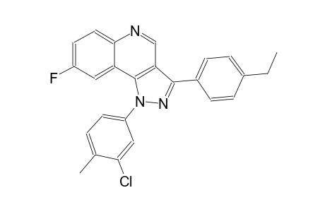 1-(3-chloro-4-methylphenyl)-3-(4-ethylphenyl)-8-fluoro-1H-pyrazolo[4,3-c]quinoline