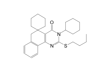 2-(butylthio)-3-cyclohexyl-3H-spiro[benzo[h]quinazoline-5,1'-cyclohexan]-4(6H)-one