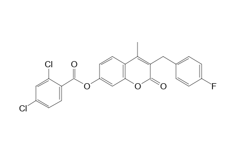 3-(p-fluorobenzyl)-7-hydroxy-4-methylcoumarin, 2,4-dichlorobenzoate
