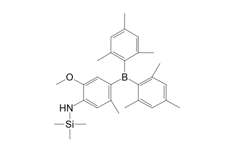 Benzenamine, 4-[bis(2,4,6-trimethylphenyl)boryl]-2-methoxy-5-methyl-N-(trimethylsilyl)-