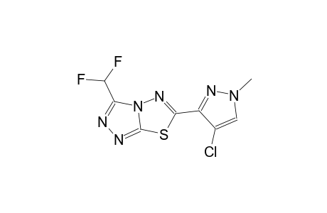 6-(4-chloro-1-methyl-1H-pyrazol-3-yl)-3-(difluoromethyl)[1,2,4]triazolo[3,4-b][1,3,4]thiadiazole