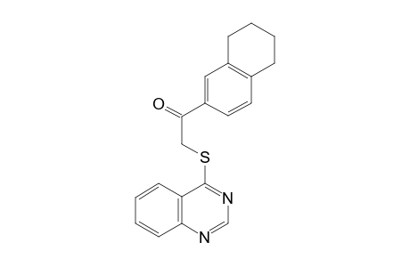 2-(4-quinazolinylthio)-1-(5,6,7,8-tetrahydronaphthalen-2-yl)ethanone