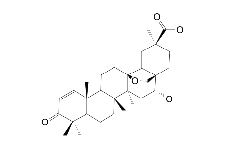 13.beta.,28-Epoxy-16.alpha.-hydroxy-3-oxo-olean-2-en-30-oic-acid