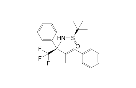 (Rs)-2-methyl-N-((R,E)-1,1,1-trifluoro-3-methyl-2,4-diphenylbut-3-en-2-yl)propane-2-sulfinamide