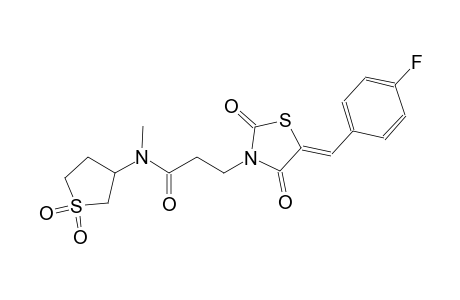 3-thiazolidinepropanamide, 5-[(4-fluorophenyl)methylene]-N-methyl-2,4-dioxo-N-(tetrahydro-1,1-dioxido-3-thienyl)-, (5Z)-