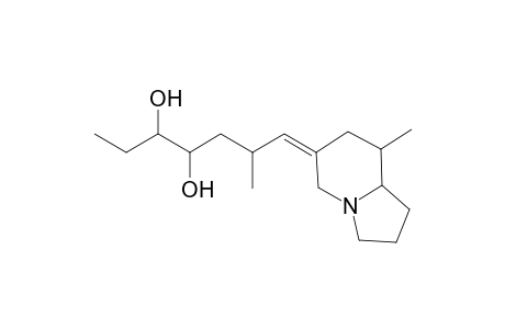 5-Methyl-3-[2'-methyl-4',5'-dihydroxyheptylidene]-1-azabicyclo[4.3.0]nonane