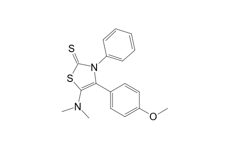 5-(dimethylamino)-4-(4-methoxyphenyl)-3-phenyl-1,3-thiazole-2-thione