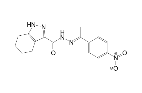1H-indazole-3-carboxylic acid, 4,5,6,7-tetrahydro-, 2-[(E)-1-(4-nitrophenyl)ethylidene]hydrazide