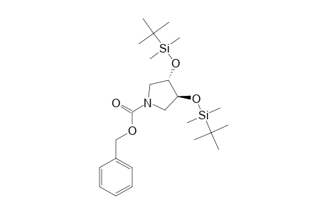 (+/-)-(3S,4S)-3,4-DI-O-TERT.-BUTYLDIMETHYLSILYL-1-CARBOXYBENZYL-3,4-DIHYDROXYPYRROLIDINE