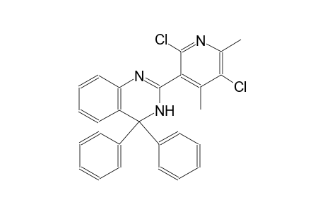 quinazoline, 2-(2,5-dichloro-4,6-dimethyl-3-pyridinyl)-3,4-dihydro-4,4-diphenyl-