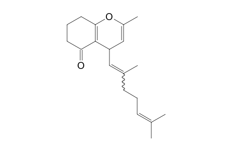 4-(2,6-Dimethylhepta-1,5-dien-1-yl)-2-methyl-4,6,7,8-tetrahydro-5H-chromen-5-one