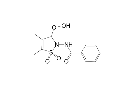 2-Benzoylamino-4,5-dimethyl-3-hydroperoxy-2,3-dihydroisothiazolie 1,1-dioxide
