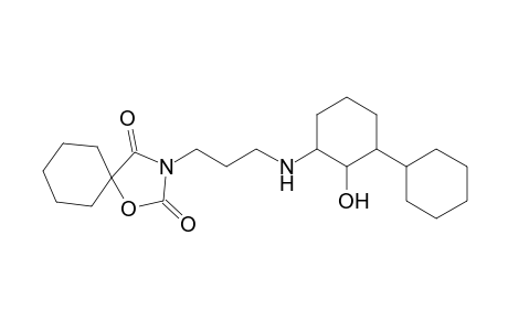 3-(2'-Hydroxy-3'-bicyclohexylamino)propyl-1-oxa-3-aza-spiro[4,5]decane-2,4-dione