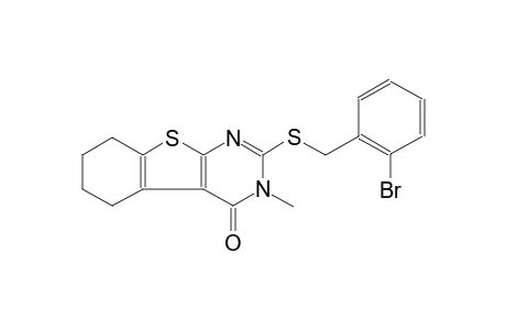 benzo[4,5]thieno[2,3-d]pyrimidin-4(3H)-one, 2-[[(2-bromophenyl)methyl]thio]-5,6,7,8-tetrahydro-3-methyl-