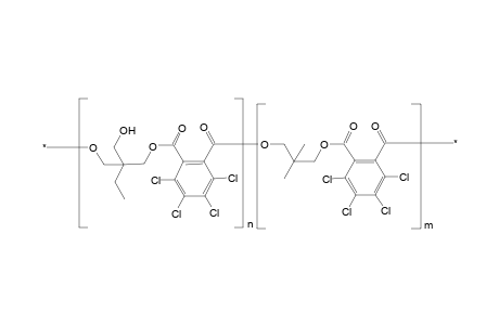 Tetrachlorophthalic acid-neopentylglycol-trimethylolpropane polyester; structure is approximated
