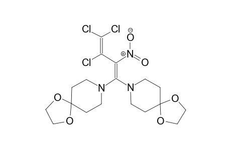 1,4-dioxa-8-azaspiro[4.5]decane, 8-[3,4,4-trichloro-1-(1,4-dioxa-8-azaspiro[4.5]dec-8-yl)-2-nitro-1,3-butadienyl]-