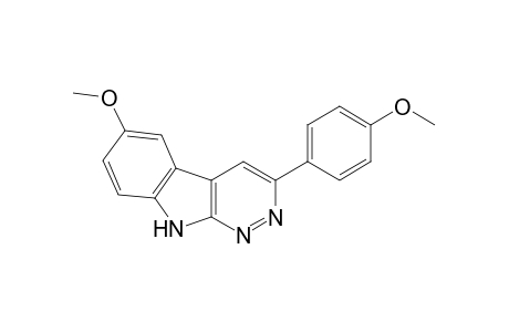 6-methoxy-3-(p-methoxyphenyl)-9H-pyridazino[3,4-b]indole