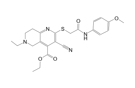 1,6-naphthyridine-4-carboxylic acid, 3-cyano-6-ethyl-5,6,7,8-tetrahydro-2-[[2-[(4-methoxyphenyl)amino]-2-oxoethyl]thio]-, ethyl ester