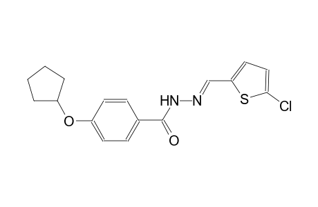 N'-[(E)-(5-chloro-2-thienyl)methylidene]-4-(cyclopentyloxy)benzohydrazide