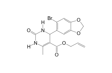 Allyl 4-(2-bromo-4,5-methylenedioxyphenyl)-3,4-dihydro-6-methyl-2(1H)-oxo-5-pyrimidinecarboxylate
