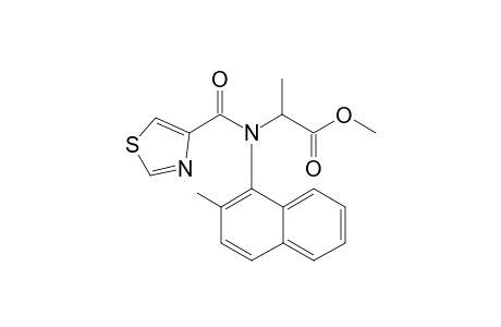 L-Alanine, N-(2-methyl-1-naphthalenyl)-N-(4-thiazolylcarbonyl)-, methyl ester