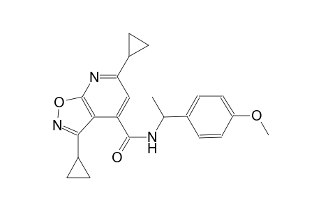 isoxazolo[5,4-b]pyridine-4-carboxamide, 3,6-dicyclopropyl-N-[1-(4-methoxyphenyl)ethyl]-