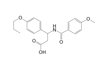3-(p-anisoylamino)-3-(4-propoxyphenyl)propionic acid
