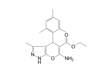 6-Amino-3-methyl-4-(2,4,6-trimethylphenyl)-2,4-dihydropyrano[2,3-c]pyrazole-5-carboxylic acid ethyl ester