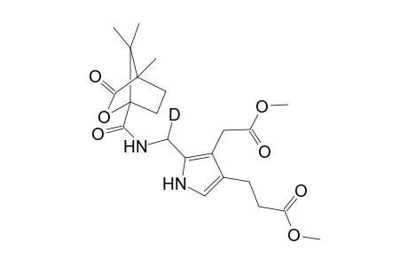 2-[(S)-N-(4,7,7-Trimethyl-2-oxa-3-oxobicyclo[2.2.1]heptylamido)deuteriomethyl]-3-(methoxycarbonylmethyl)-4-(methoxycarbonylethyl)pyrrole