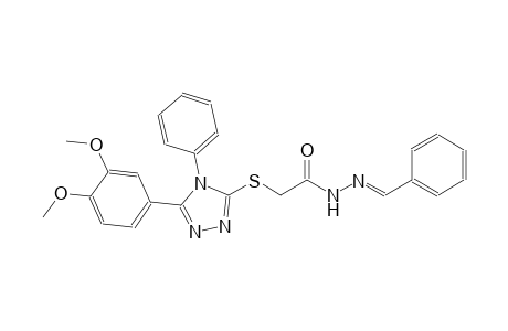 acetic acid, [[5-(3,4-dimethoxyphenyl)-4-phenyl-4H-1,2,4-triazol-3-yl]thio]-, 2-[(E)-phenylmethylidene]hydrazide