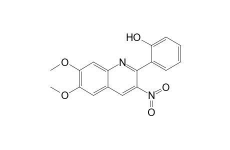 2-(6,7-Dimethoxy-3-nitroquinolin-2-yl)phenol
