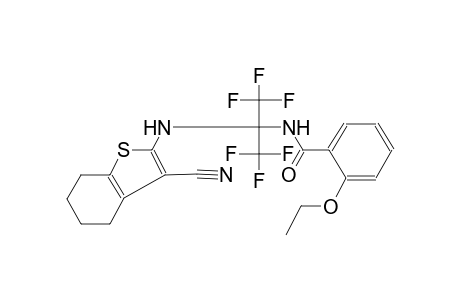 N-[1-[(3-cyano-4,5,6,7-tetrahydro-1-benzothien-2-yl)amino]-2,2,2-trifluoro-1-(trifluoromethyl)ethyl]-2-ethoxybenzamide