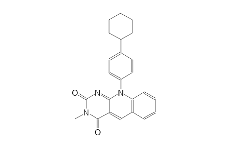 pyrimido[4,5-b]quinoline-2,4(3H,10H)-dione, 10-(4-cyclohexylphenyl)-3-methyl-