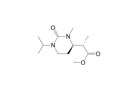 4-Pyrimidineacetic acid, hexahydro-.alpha.,3-dimethyl-1-(1-methylethyl)-2-oxo-, methyl ester, (R*,S*)-(.+-.)-
